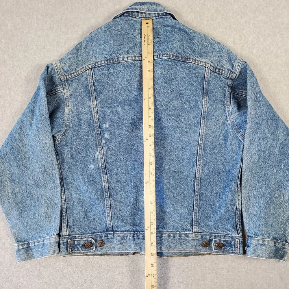 Vintage Levi's 70507 Acid Wash Denim Trucker Jacket Mens Size Medium Made in USA